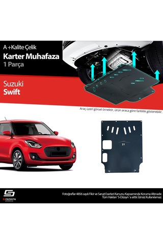 S-dizayn Suzuki Swift Çelik Karter Muhafaza 2018 Üzeri A+ Kalite