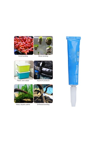 Youmex Akvaryum Bitkileri Ve Koral Bağlayıcı - Hızlı Kürlenir, Suya Zararsız, 20g, Çeşitli Yüzeyler İçin