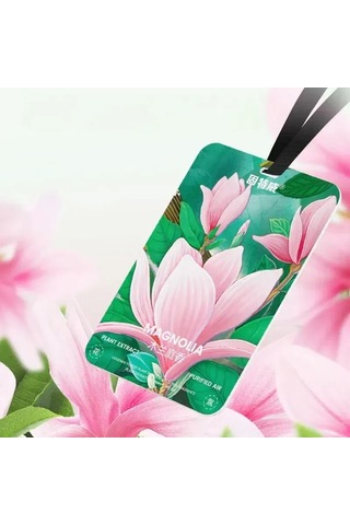 Reedark Güneş Vizörü Koltuk Kokusu - Magnolia Doğal Aroma Tabletı Pamuk Malzeme, Alkolsüz, 1 Adet