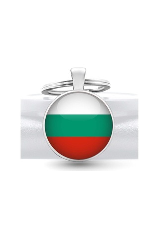 Tamgacrafts Bulgaristan Bulgaria Bayrağı Metal Anahtarlık Ülke Temalı Hediyelik Çok Renkli