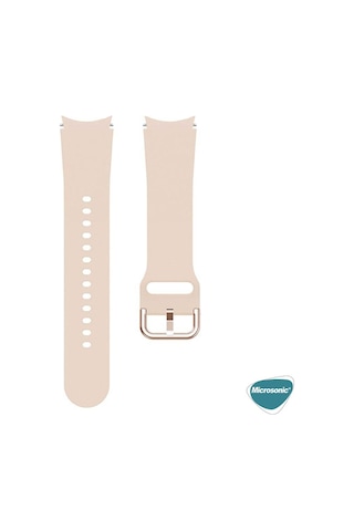 Microsonic Samsung Uyumlu Galaxy Watch 5 44mm Kordon Solid Silicone Band