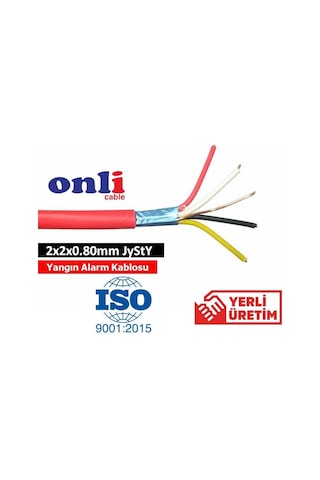 Onli 2x2x0.80mm Jysty Yangın Alarm Kablosu 500mt