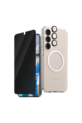 Care By Panzerglass Flagship Samsung Galaxy Uyumlu S25+ 3'lü Çerçeve Aparatlı Gizli/hayalet Ekranlı Set