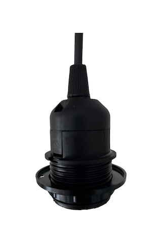 Sarkıt E27 Duy Takımı Yarım Dişli Duy Mat Siyah