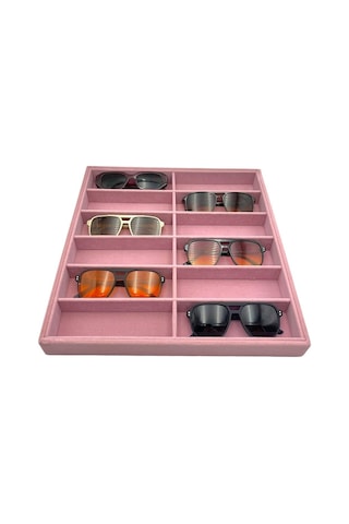 Gözlük Tablası 12 Li Organizer Pembe