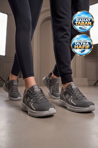 X-step Bağcıklı Hafif Rahat Füme Unisex Yürüyüş Ve Spor Ayakkabı Sneaker 2032 G