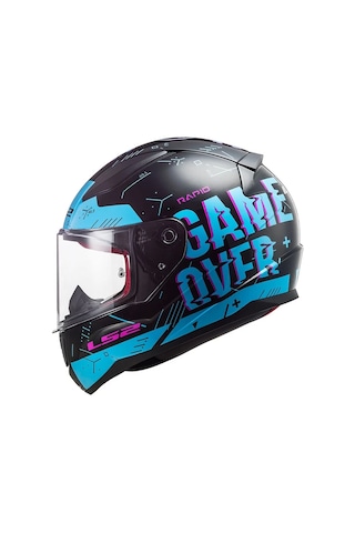 LS2 Rapid Player Siyah - Mavi Kask