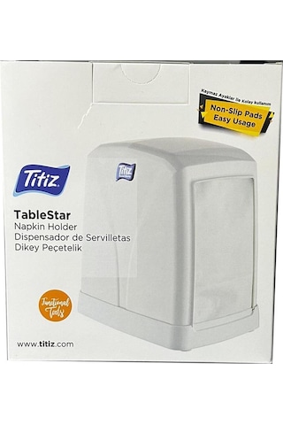 Peçetelik Dikey Dispenser Peçete Kutusu Cafe, Restaurant, Otel, Ev Için Masaüstü Dispanser Beyaz Pla Diğer