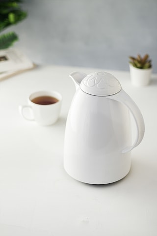 1 Lt Isı Yalıtımlı Çay Ve Soğuk Su Termosu Soft Beyaz -5991-1