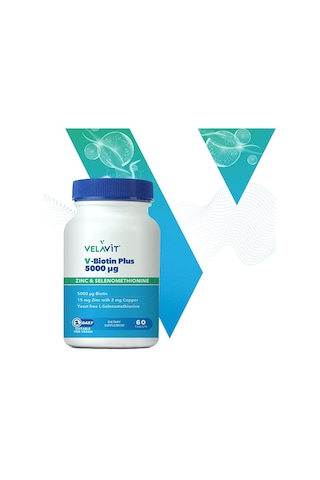 Velavit V-Biotin Plus 5000 Mcg 60   Tablet