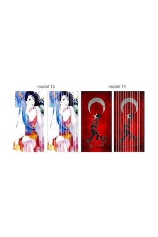 Resim Baskılı Branda Kapı Sinekliği 100X200 Cm