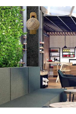 Ahşap Aplik Duvar Lambası Mutfak Koridor Cafe Otel Restoran Ahşap