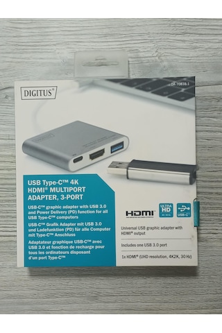 Dıgıtus Usb Type-c 4k Hdmı Multıport Çoklayıcı 3port