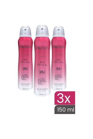 Prova Big Crystal Kadın Deodorant 3 x 150 ML