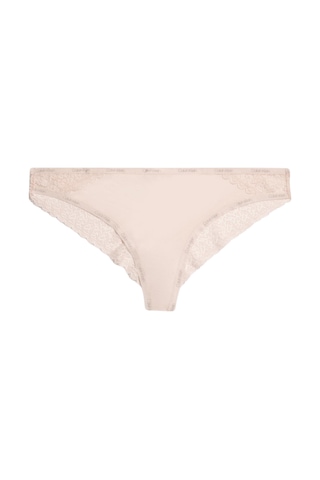 Kadın Calvin Klein İmzalı Elastik Bel Bantlı Dantel Süslemeli Mikrofiber Jarseli Yüksek Belli Pembe Külot 000qf5152e 2nt