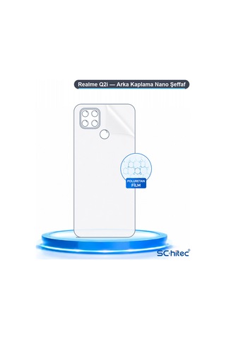 Schitec Realme Q2i Uyumlu Arka Yüzey Hidrojel Koruyucu Film 04138953