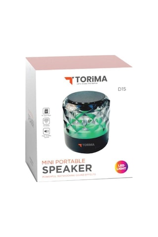Torima D15 Taşınabilir Kablosuz Bluetooth Hoparlör