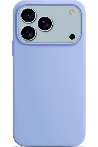Apple Uyumlu iPhone 17 Pro Max Soft Touch Lansman Silikon Kılıf Gökyüzü Mavi Gökyüzü Mavisi