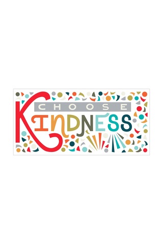 Lexroo Rmk5329gm Rainbow Choose Kindness Giant Peel And Stick Duvar Çıkartmaları, Kırmızı, Turuncu