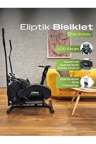 Proforce Manyetik Eliptik Fitness Bisikleti Blackway Siyah