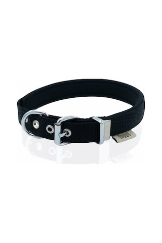 Doggie Konfor Dokuma Sade Boyun Tasması Siyah 2 x 30-35 CM Siyah