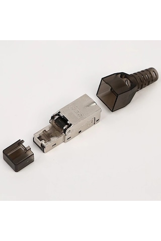 Ip20 Cat7 Rj45 Plug Endüstriyel Konnektör 10G 50U Cat7-6A-6-5
