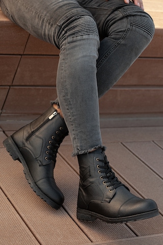 D460 Soğuk Geçirmez Kışlık Fermuarlı Unisex Bot Kauçuk Taban Sağlam Garantili Ürün Siyah