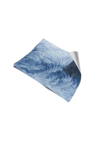 Mutfak Tezgah Arası Kendinden Yapışkanlı Folyo Kaplama Mavi Yaprak Desen 60cmx100cm