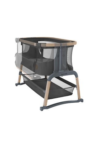 Maxi-Cosi Iora Air Sallanabilen Ahşap Görünümlü Anne Yanı Beşik Beyond Graphite Antrasit