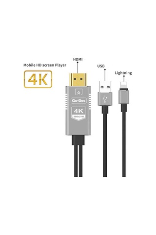 Go Des Gd-8278 Lightning Hdtv Kablo Siyah