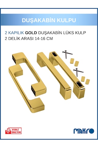 Gold Duşakabin Kulp 14-16 Cm Ayarlı Gold