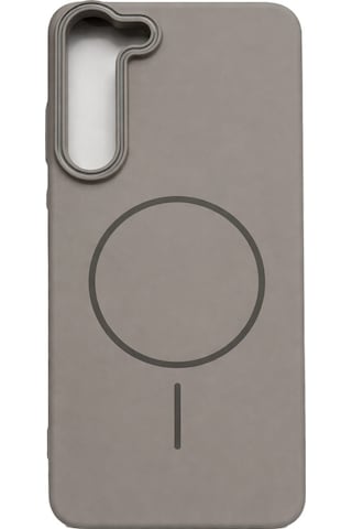 Samsung Galaxy S23 Plus Uyumlu Kamera Çıkıntılı Magsafe Wireless Şarj Özellikli Sert Sararmaz Silikon Kılıf Gri
