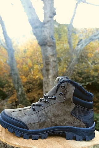 Cojans Erkek Outdoor Bot Yünlü Kahve Siyah Renk Çok Renkli
