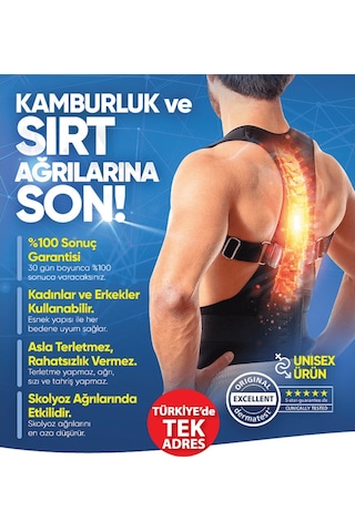 Mıknatıslı Manyetik Dik Duruş Korsesi Dik Duruş Bel Sırt Korsesi