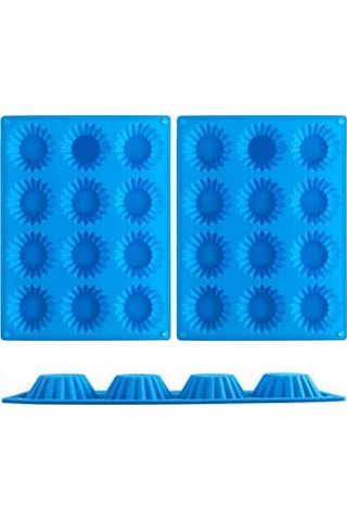 Soulader Silikon Mini Tart Kalıbı, Fıstıklı Fincan Kek Kalıbı, Isırık Muffin Ve Çikolata Şekillendirme Tava Seti Diğer