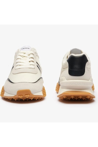Lacoste L-spin Deluxe Leather Mens Sneaker Hakiki Deri Erkek Günlük Spor Ayakkabı Krem Krem