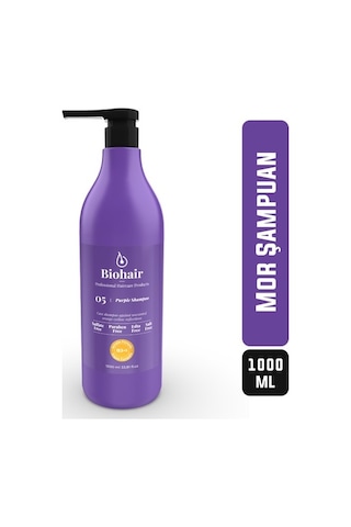 Bio Hair Purple Turunculaşma Karşıtı Mor Şampuan 1000 ml No:05
