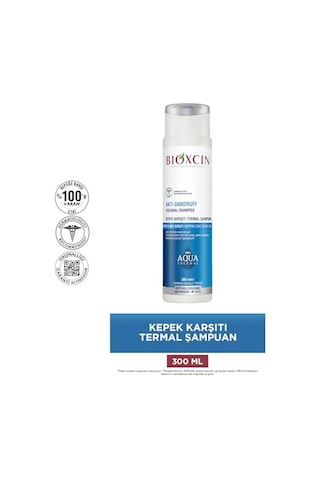 Bioxcin Aqua Thermal Kepek Karşıtı Şampuan Termal Su Ve Bitkisel İçerikli Saç Bakımı Yoğun Kepek Önleyici 300 Ml
