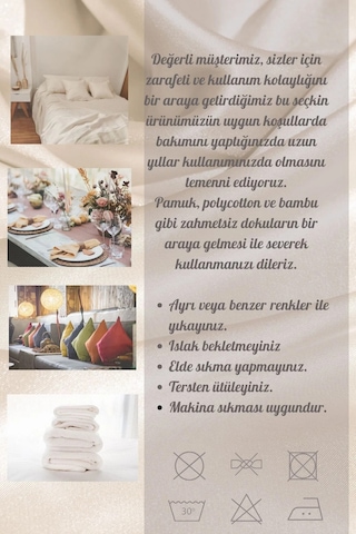 Şal Lüx Raşel Dantel Krem Masa Örtüsü 155x220 Cm 1292 Krem