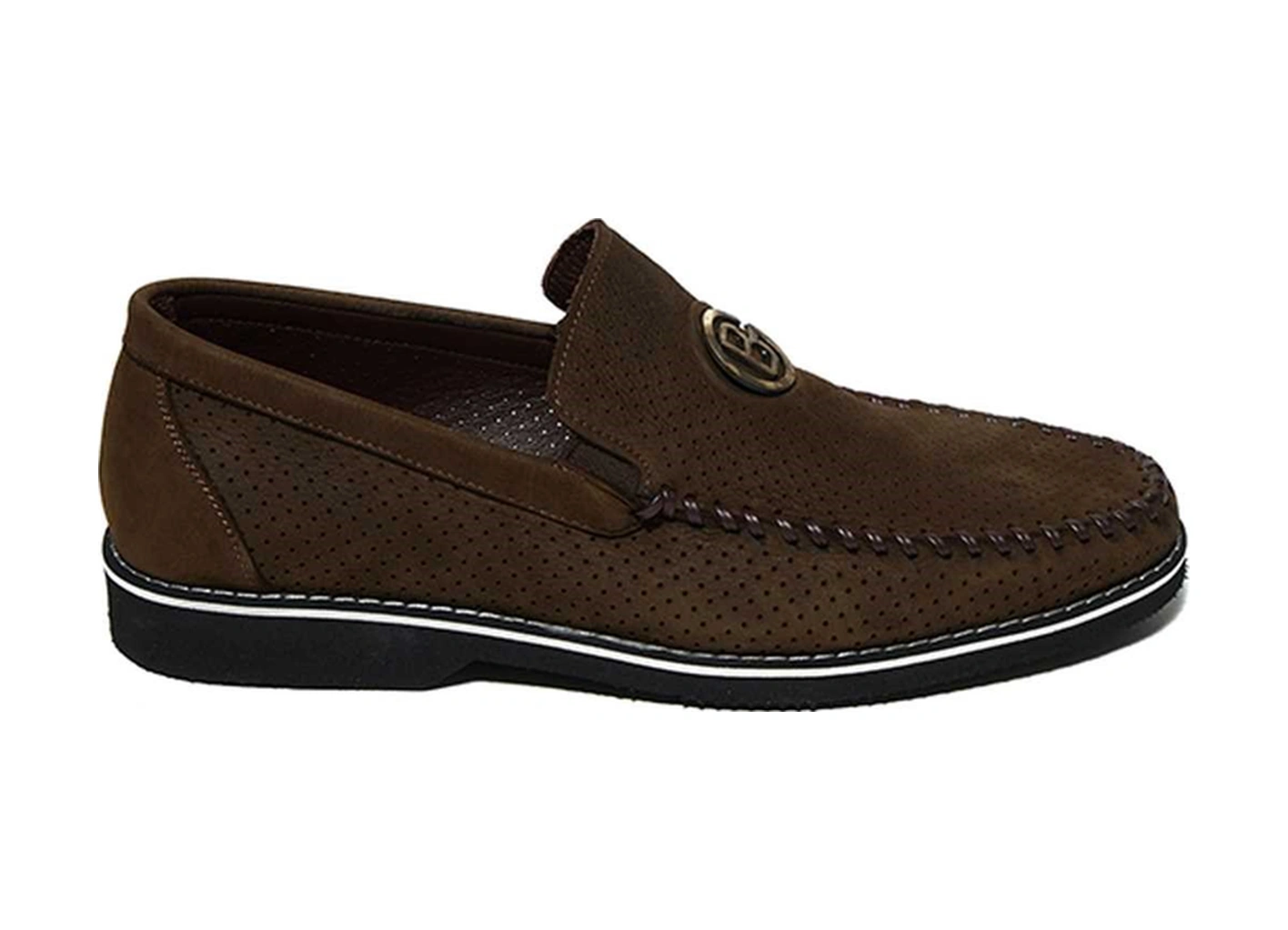 Bestello Bağcıksız Eva Taban Loafer 331-080 Erkek Ayakkabı Hakı Nubuk