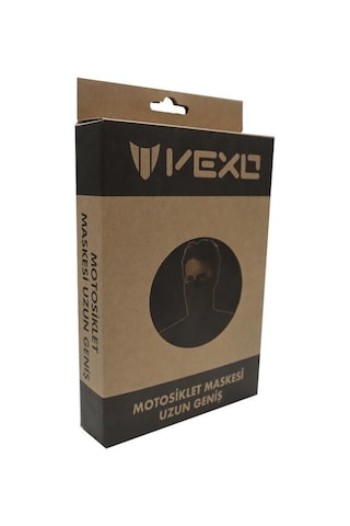 Vexo Neopren Yüz Maskesi Uzun Boğazlı Model Siyah