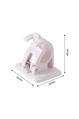 Kendinden Yapışkanlı Perde Kancaları, 4'lü Perde Çubuğu Braketleri, Delme Gerektirmez, Kendinden Yapışkanlı Duvar Kancaları, Havlu Askısı Diğer