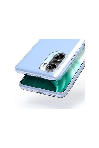 Xiaomi Poco F3 İle Uyumlu Kılıf Şeffaf Kamera Korumalı Esnek Silikon Telefon Kılıfı Kapak