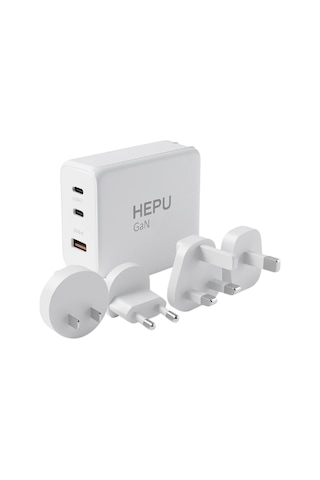Hepu Hp304 100w Gan Seyahat Adaptörü 4 Farklı Ülke Uyumlu Başlık