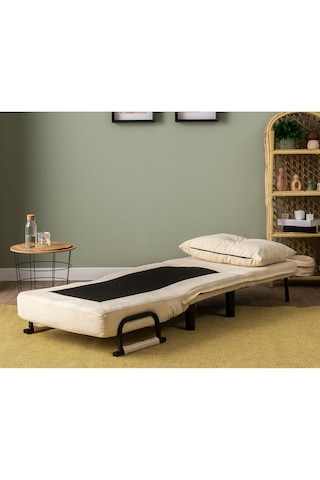 Pafu Sento Tekli Katlanır Yataklı Koltuk - Soho Krem Krem