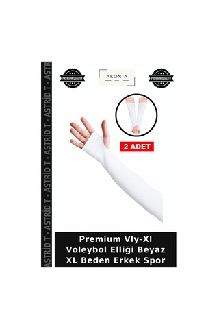 Premium Vly-xl Voleybol Elliği Beyaz Xl Beden Erkek Spor