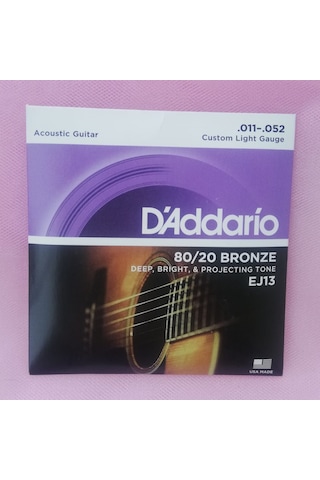Akustik gitar teli EJ13 CUSTOM LIGHT GAUGE
