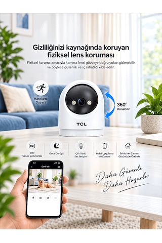 Tcl C1l1 360 Full Hd Akıllı Güvenlik Kamerası Distribütör
