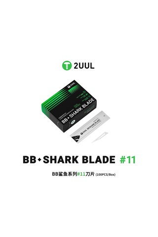 2uul Da18 Bb Shark Blade Serisi Yüksek Karbonlu Çelik No.11 Bıçak 100 Adet