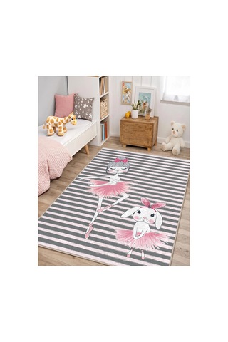 Dijital Baskılı Pamuk Tabanlı Çocuk Halısı Kaymaz, Yumuşak, Makinede Yıkanabilir Çok Renkli 795351421 Çok Renkli